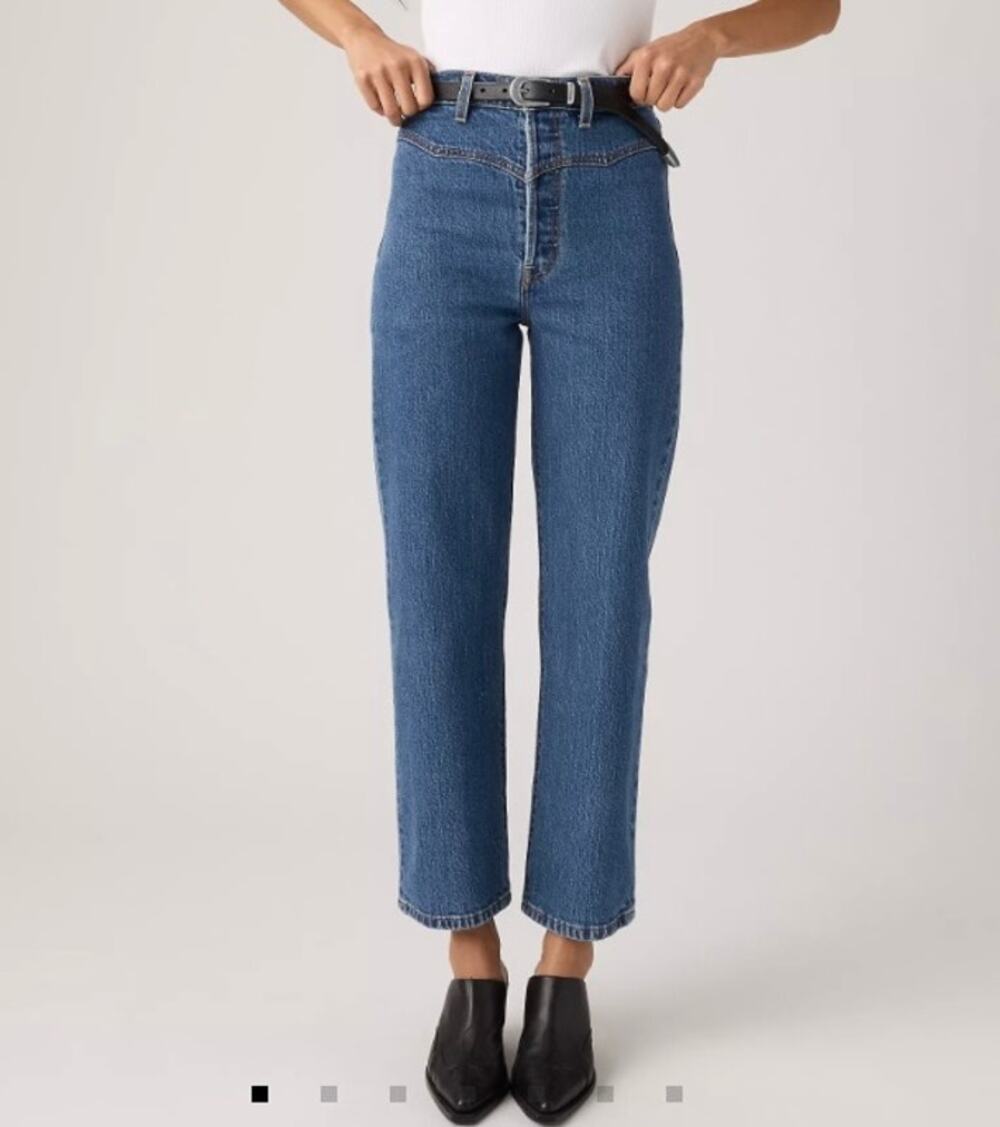 Levi’s Premium Sz 27 Ribcage Western Yoke Women's Jeans High Rise Vintage Wash